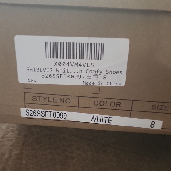 Shibever Women's White Slide Sandals - Picture 9 of 11